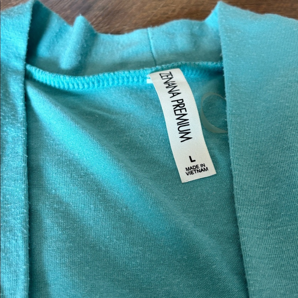 Zenana Teal Cardigan - Picture 2 of 3